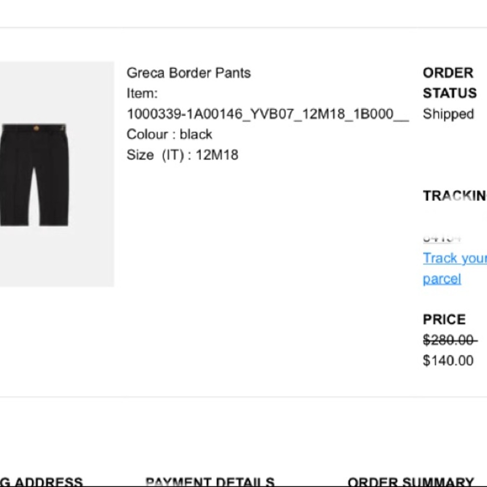 Authentic Versace Toddler trousers - Picture 4 of 4